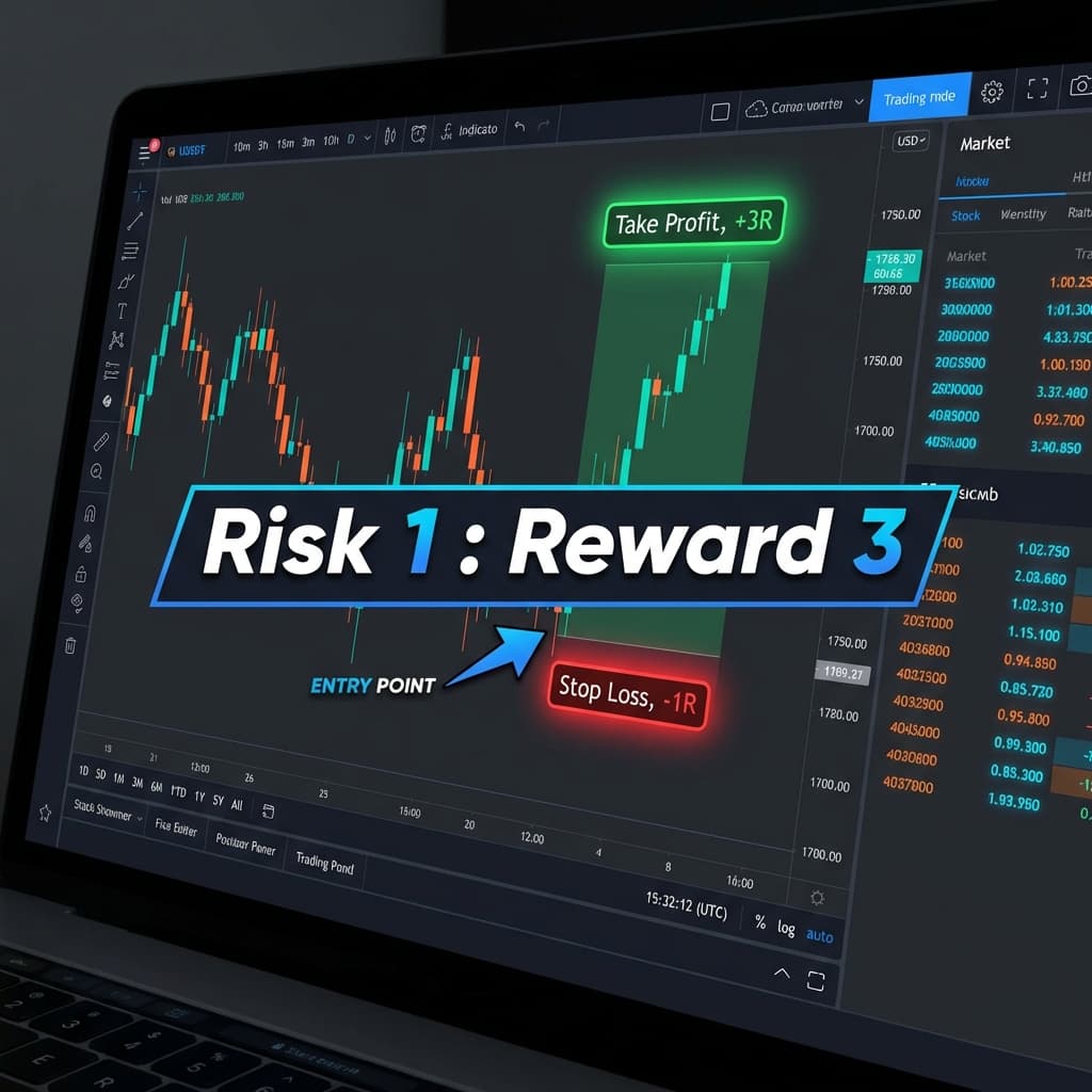 風險報酬比與止損止盈設定示意圖